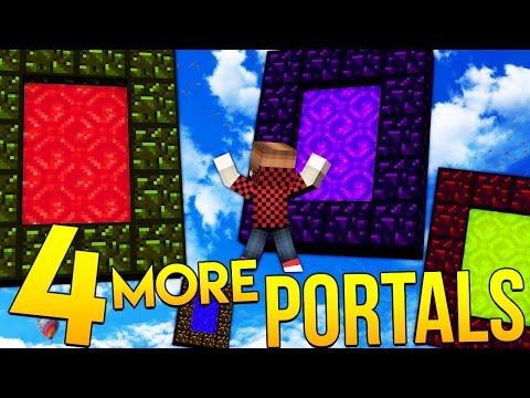 4 MORE Portals in the Minecraft Rainbow Dimension