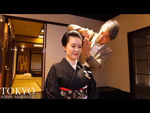 京都・祇園のヘアサロンで洋髪と着物メイクを体験