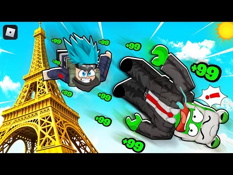 روبلوكس: قفزنا من برج إيفل وشوف شصار!! 😱🔥🗼 مع @OtakuG