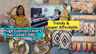 Huge Cushion covers Set under 300/- Indian Mom  Afternoon Routine Anvesha's Creativity 