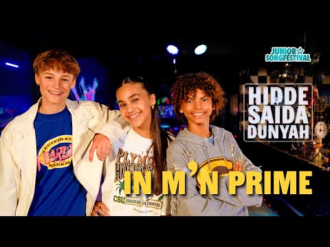 HIDDE | SAÏDA | DUNYAH - IN M'N PRIME 🚀 [OFFICIAL MUSIC VIDEO] | JUNIOR SONGFESTIVAL 2024 🇳🇱