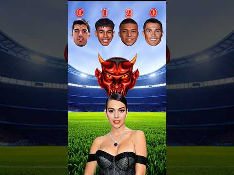 Ronaldo🐐 vs Lamine Yamal😍 vs Mbappe🐢 vs Luis Suárez👑 - Georgina Rodriguez asks 😍 #shorts