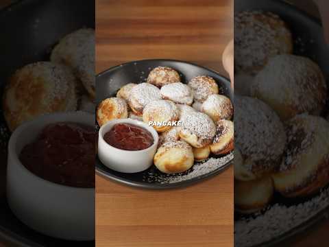 Pancakes but ball form #cooking #recipe #foodasmr #food
