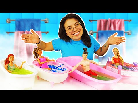 Muñecas en el salón de belleza de Wendy. Vídeos de muñecas Barbie para niñas