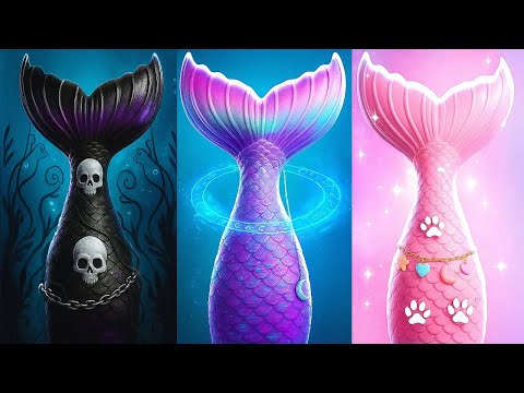 Wednesday & Enid’s Mermaid Makeover 🌊 Can They Escape the Wicked Curse?
