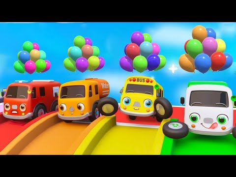 Finger Family, One Little Finger Tap Tap Tap - School Bus, Dump Truck & More | Nursery Rhymes