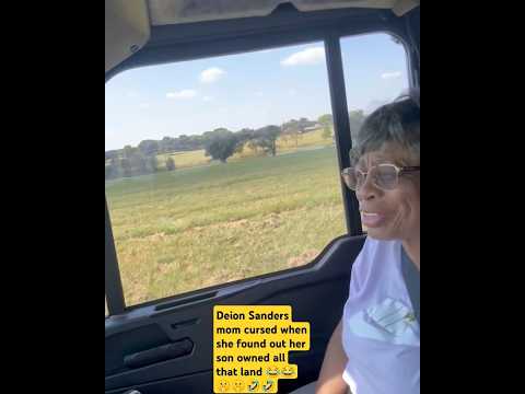(Wow) DEION SANDERS MOM CANT BELIEVE HER SON OWNS A LOT OF LAND😂🤫💪🏿#shorts