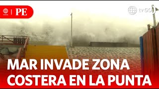 Oleaje anómalo impacta La Punta y cierra puertos del país | Primera Edición | Noticias Perú
