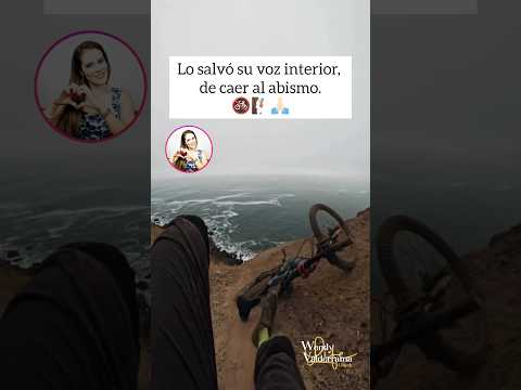 🔴 Se salvó de caer al abismo, por poco. 🚲 Su voz interior le dio fuerzas.  #milagros #dios #god