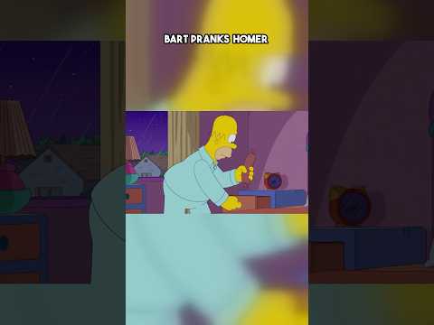 Bart pranks Homer #simpsons