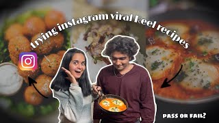 Trying instagram viral reel recipes for 24 hours! pass or fail?🥲