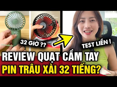 Review nhanh QUẠT CẦM TAY YOOBAO chạy được 32 TIẾNG có thật NHƯ LỜI ĐỒN | Tin 3 Phút