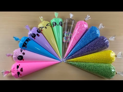 Making Super Crunchy Slime With Funny Piping Bags | Satisfying Slime Video Asmr #0279