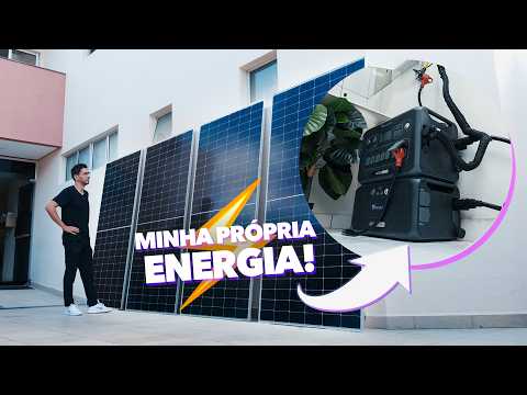 Instalei ENERGIA SOLAR OFF-GRID no meu Apartamento! 🔋 com a Bluetti AC300 | ADEUS CEMIG?