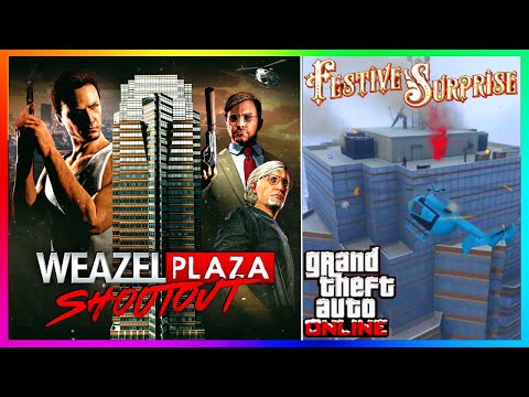 CHRISTMAS DIE HARD EVENT, How To Spawn, FREE GUN Weazel Plaza Shootout, GTA 5 2024 GTA Online Update