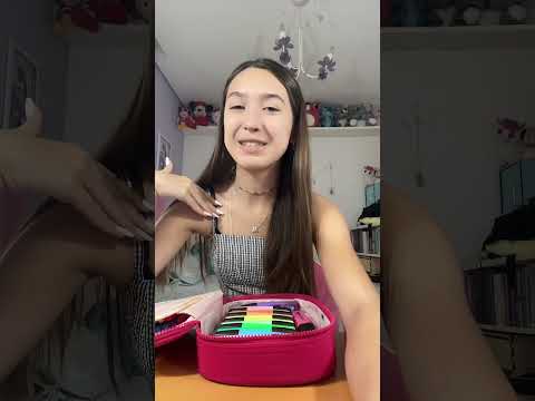 arrumando meu estojo pra escola 2024!!! - Mafer #shorts #materialescolar #materialescolar2024