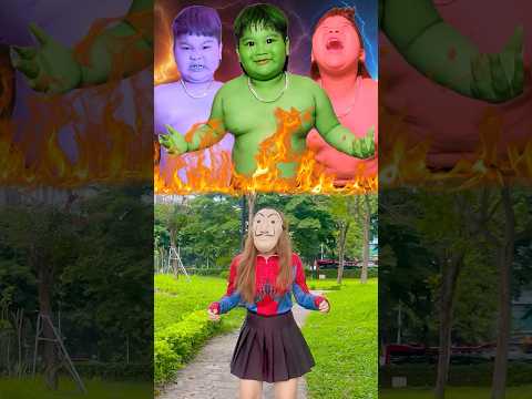 HULK Transforms Giant Punishes Evil Money Heist Who Harms Super Heroes #shorts #hulk #superhero