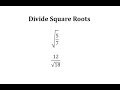 Simplifying Expressions with Square Roots