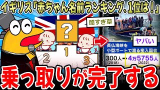 【移民問題】イギリス「今年の赤ちゃんの名前ランキング…1位は！」→乗っ取り完了してしまう…【2ch面白いスレ】