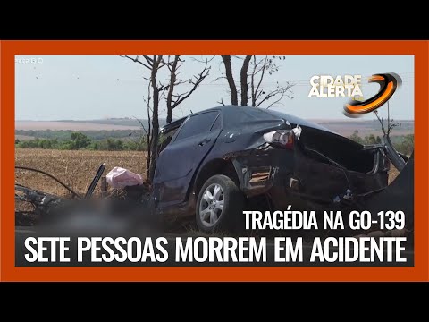 TRAGÉDIA NA GO-139: SETE PESSOAS MORREM EM ACIDENTE