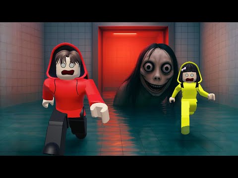 Yuta, Mio Dan Baby Celine Dikejar Hantu Saat Masuk Lift Horror || ROBLOX
