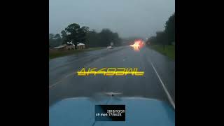 Dashcam - Cop Does A 360 In Front Of A Semi Truck