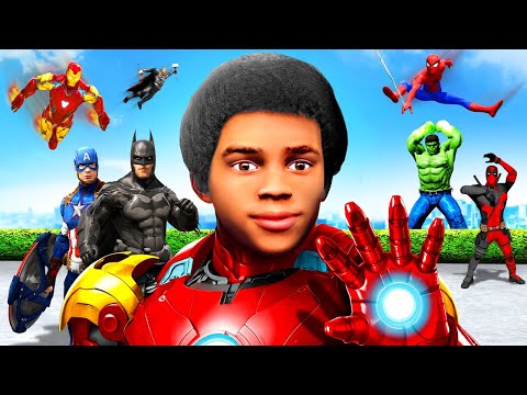 Adopted by SUPERHEROES in GTA 5!