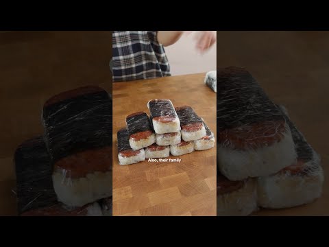 My neighbors try their FIRST Spam musubi!