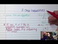 Solving Two-Step Inequalities