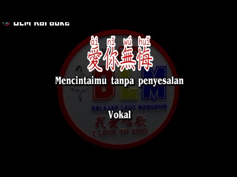 愛你無悔 – Ai ni wu hui – Vokal – Terjemahan – Pinyin – Lyrics – Lirik- Karaoke version available