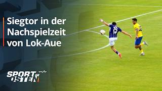 Erzgebirge Aue zieht Spiel beim 1. FC Lok Leipzig in der Nachspielzeit