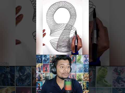 This Optical Drawing Trick is INSANE! 😱✍️ #shorts #drawing #shortsfeed