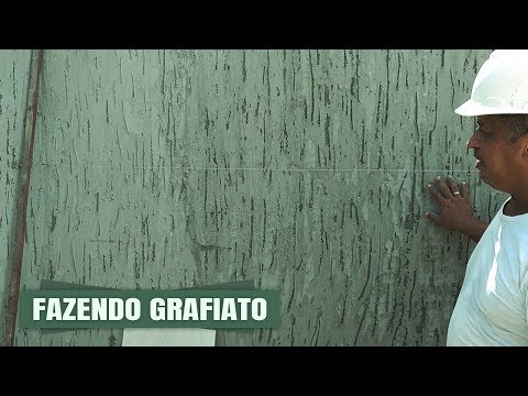 FAÇA GRAFIATO COM ARGAMASSA E AREIA GROSSA OU GRANITINA - PASSO A PASSO