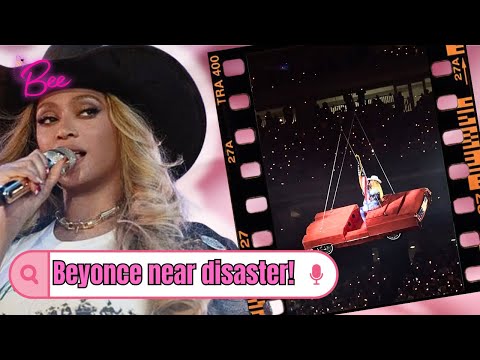 Beyonce TERRIFIED! After Almost Falling Out of Flying Car During Houston Concert‼️