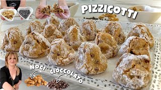 PIZZICOTTI NOCI e CIOCCOLATO solo 4 INGREDIENTI gluten free SENZA FARINA 