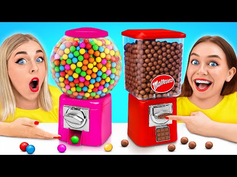 Desafío Comida de Chicle vs de Chocolate | Trucos Divertidos de Comida por Multi DO Food Challenge