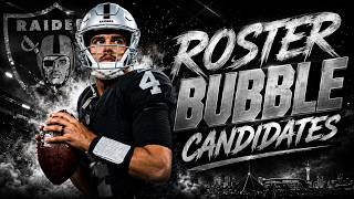 Five Las Vegas Raiders players ON THE ROSTER Bubble (Raiders Roster Bubble Candidates)