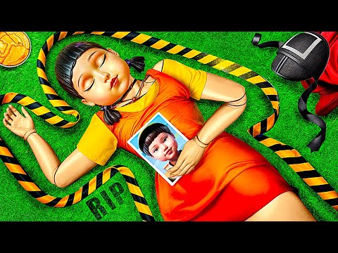 ¡El Juego del Calamar con Superhéroes! ¿Quién asesinó a la muñeca de El Juego del Calamar?
