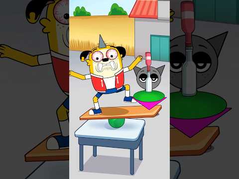 Squid Game Challenge | When Pop and Sprunki Plays Balancing Game