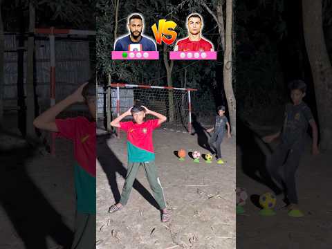 Neymar 🆚 Ronaldo nutmeg challenge ⁉️⚽️🤯🔥#shorts #football #trending #ronaldo #neymarpsg