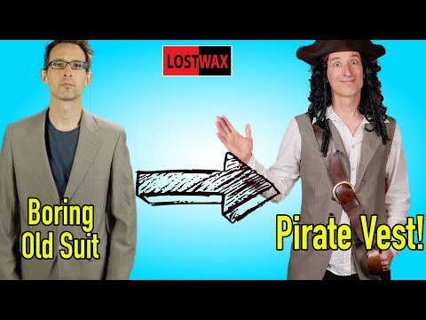 Boring to Buccaneer‼️ Make a Pirate Vest From an Old Suit Jacket | DIY Pirate Costume for Cheap.