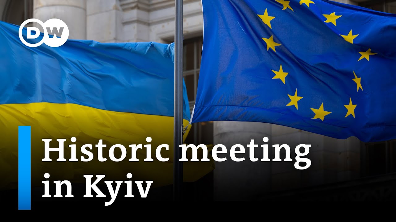 Breaking: EU foreign ministers make surprise visit to Kyiv I DW News