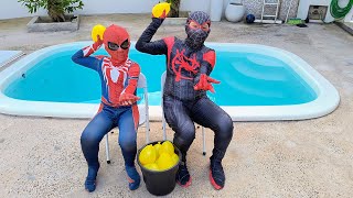 QUIZ DO HOMEM ARANHA! QUEM ERRA LEVA BEXIGADA D’ÁGUA!