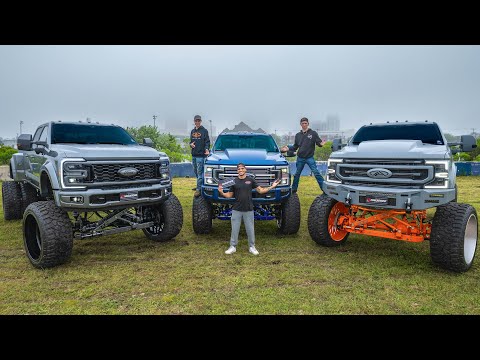 These 16 Year Old Kids Have THREE Anylevel Lifted Trucks! (Over $750,000 Collection)