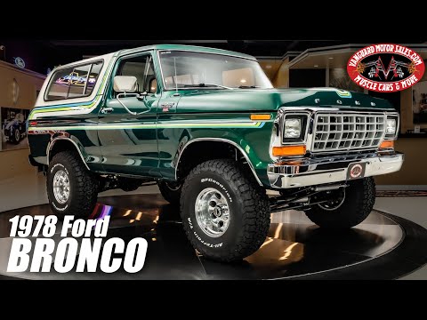 1978 Ford Bronco Restomod 4X4 For Sale Vanguard Motor Sales #3059