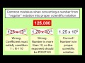 Converting Between Regular and Scientific Notation