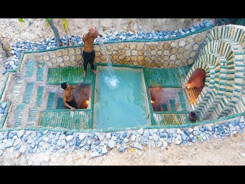 Build Most Beautiful Swimming Pool & Underground Way