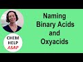 Naming and Identifying Acids