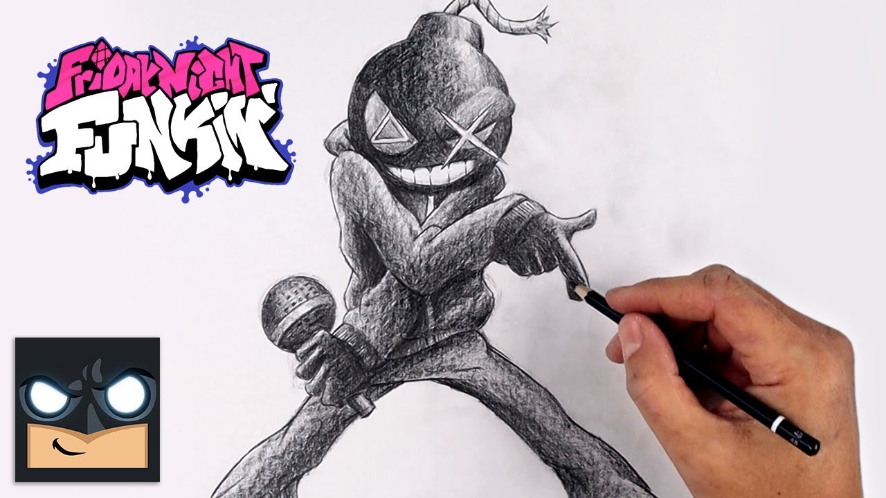 How To Draw Ballistic Whitty - FNF Sketch Tutorial
