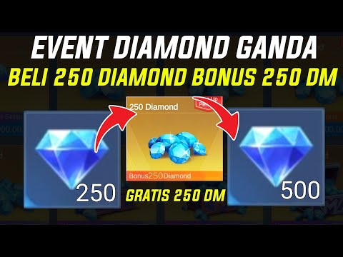 EVENT DOUBLE DIAMOND CUMA TOP UP 250 DIAMOND GRATIS 250 DIAMOND BUSET MOONTON BAIK BANGET MLBB